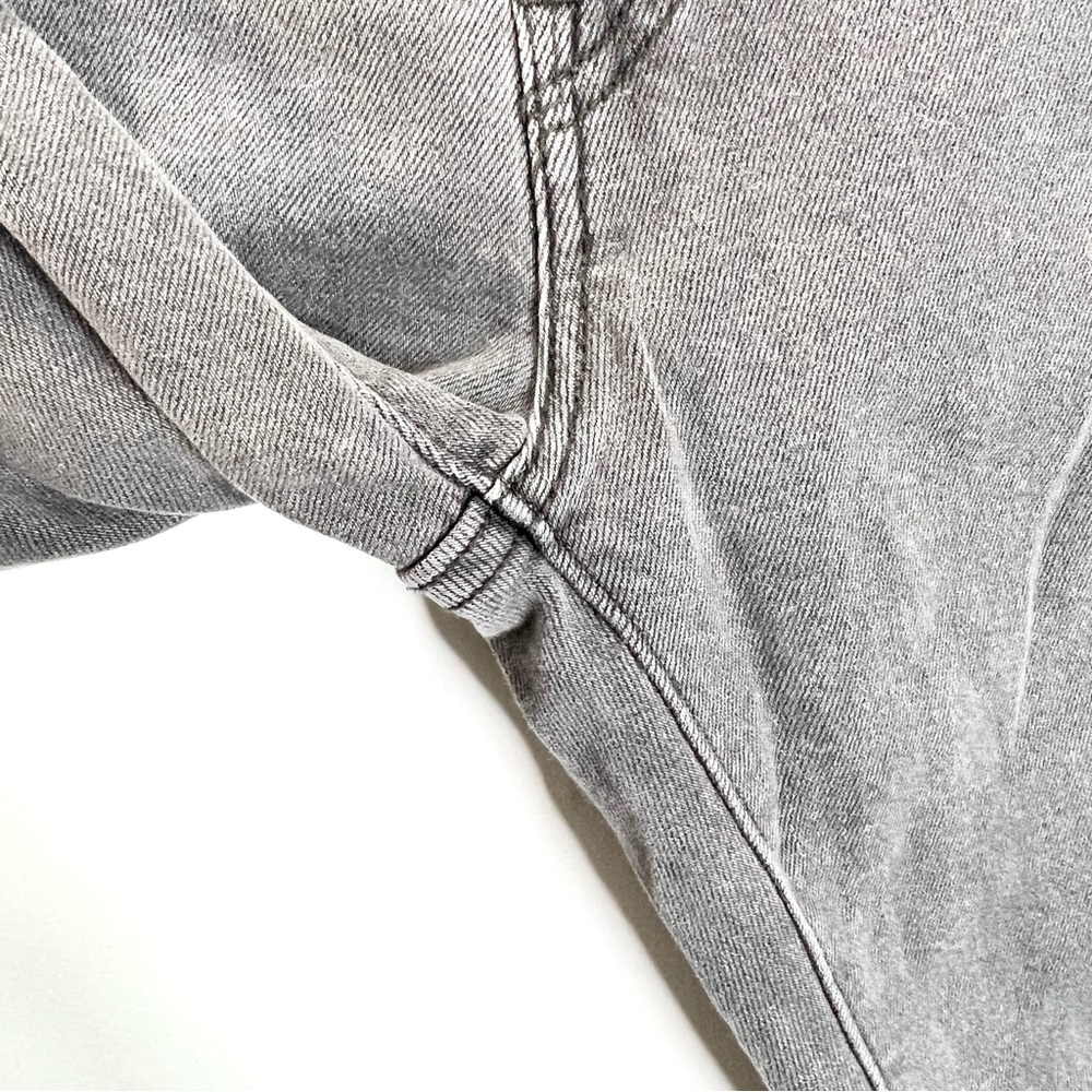 Levis Wedgie straight high rise grey jeans 24 - Picture 9 of 15